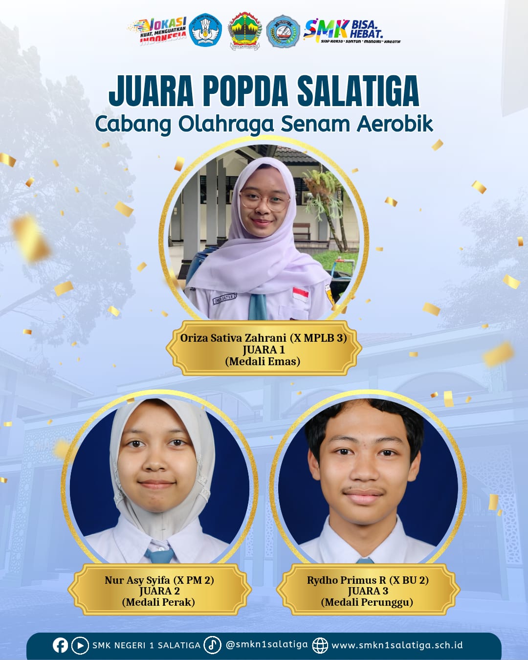 Sapu Bersih Prestasi! Siswa Skanisa Borong Juara POPDA Salatiga 2026 Cabang Senam Aerobik