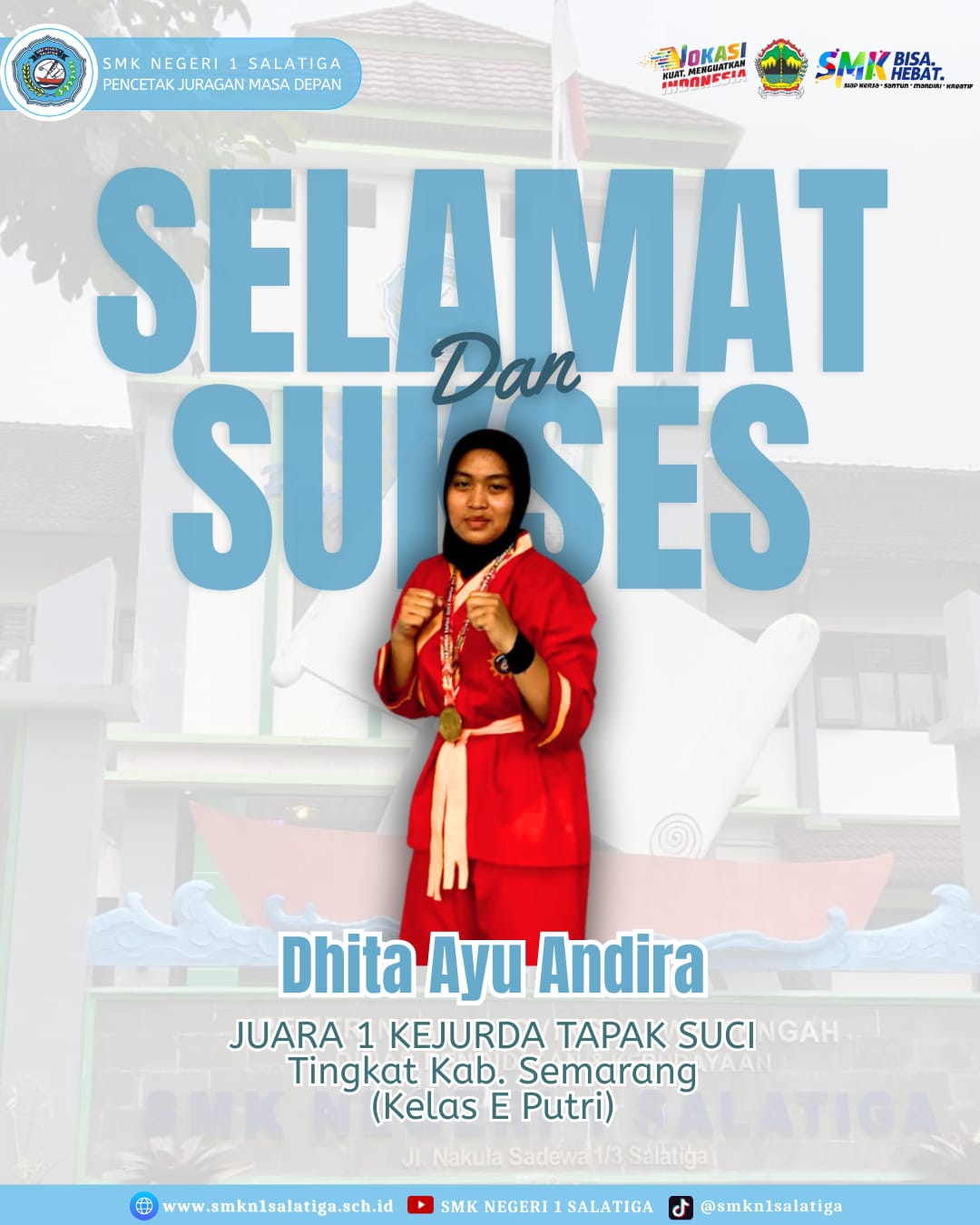 Siswa SMK Negeri 1 Salatiga Raih Juara 1 Kejurda Tapak Suci Tingkat Kabupaten Semarang