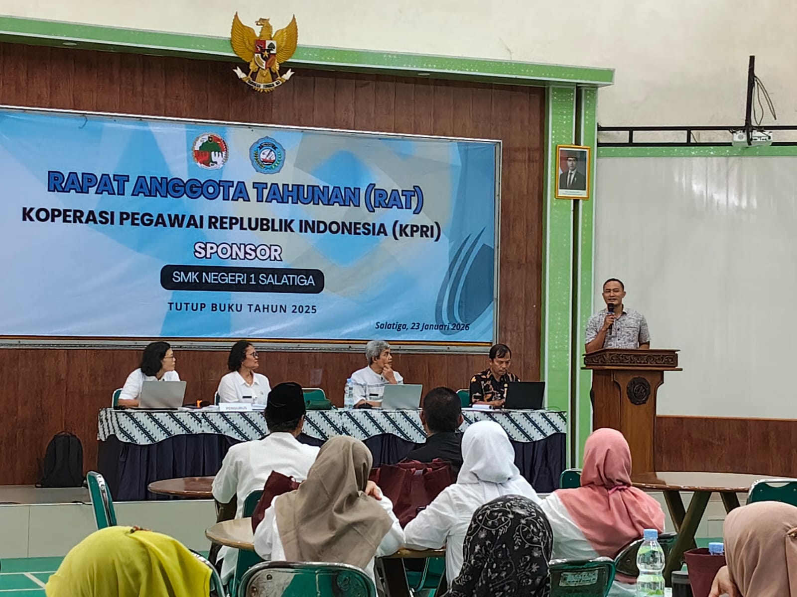 Rapat Anggota Tahunan KPRI Sponsor SMK Negeri 1 Salatiga Tutup Buku Tahun 2025